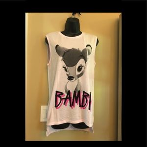 Disney Bambi Junior Tank Top size Large